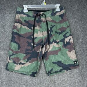 Forged Fightwear Shorts Mens 30 Woodland Camouflage Camo Drawstring MMA training